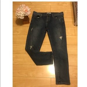 BANANA REPUBLIC SKINNY CROP ANKLE ZIP